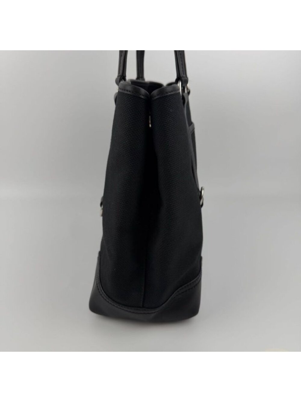 ★SOLD★ Prada Tote Black Canvas Vintage - Picture 6 of 16